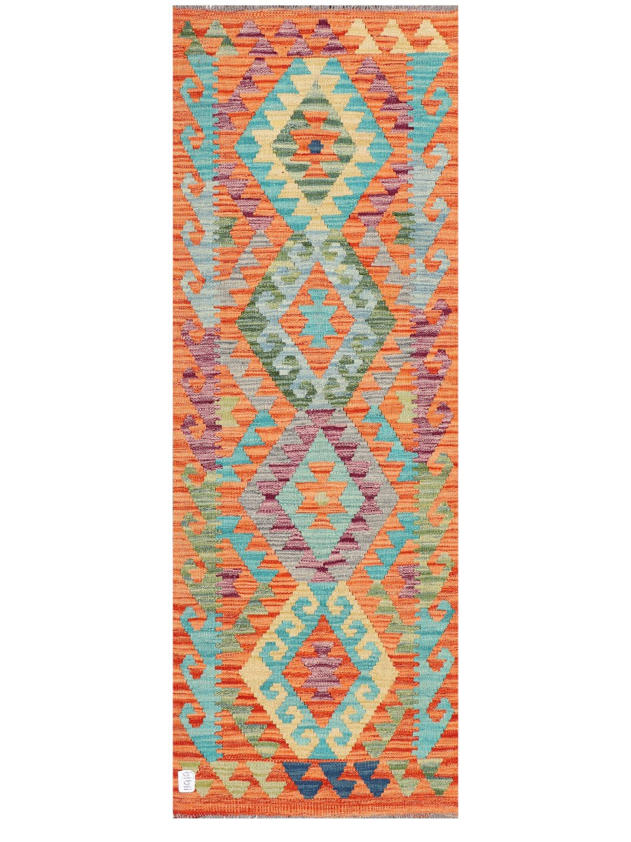 Maimana Afghanistan Kilim Rug - 174 x63 cm