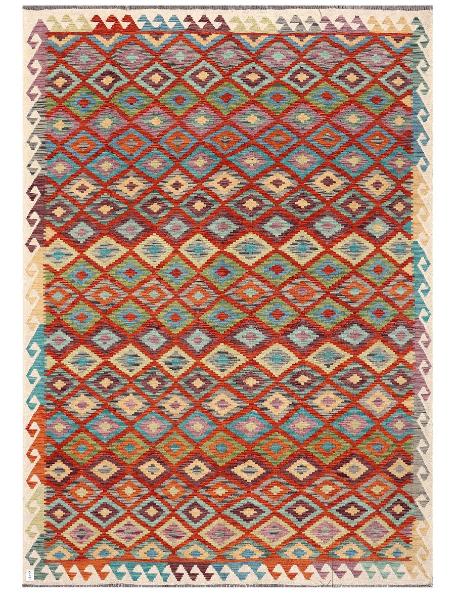 Maimana Afghanistan Kilim Rug - 286 x202 cm