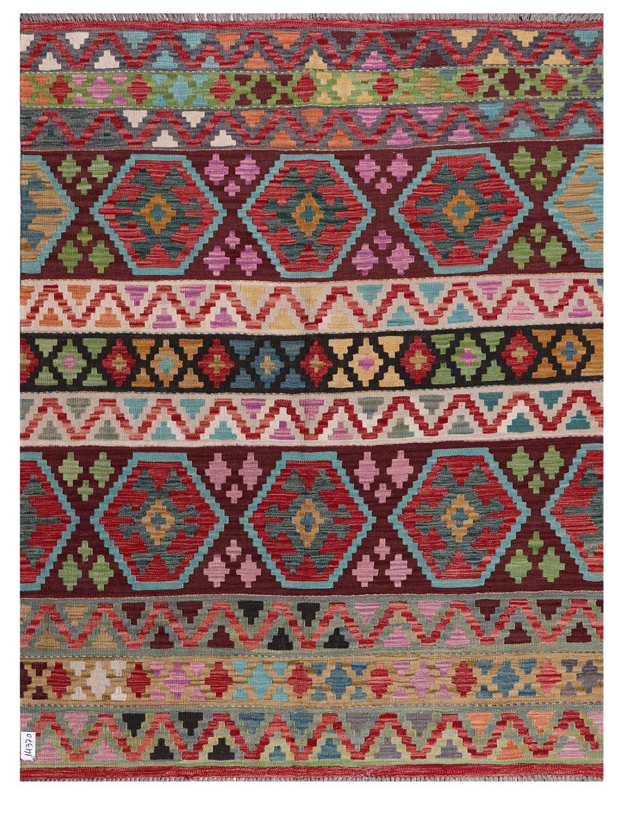 Maimana Afghanistan Kilim Rug - 191 x149 cm