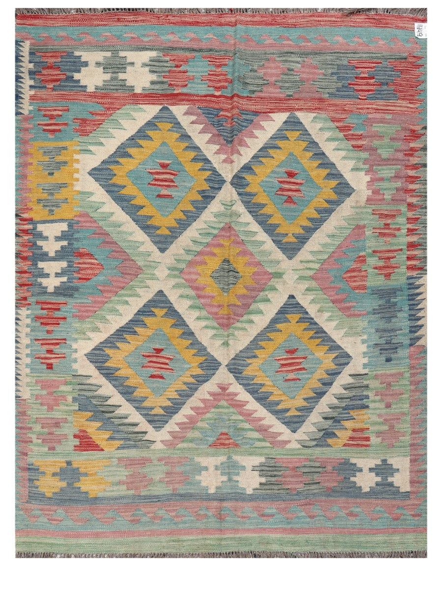 Maimana Afghanistan Kilim Rug - 204 x146 cm