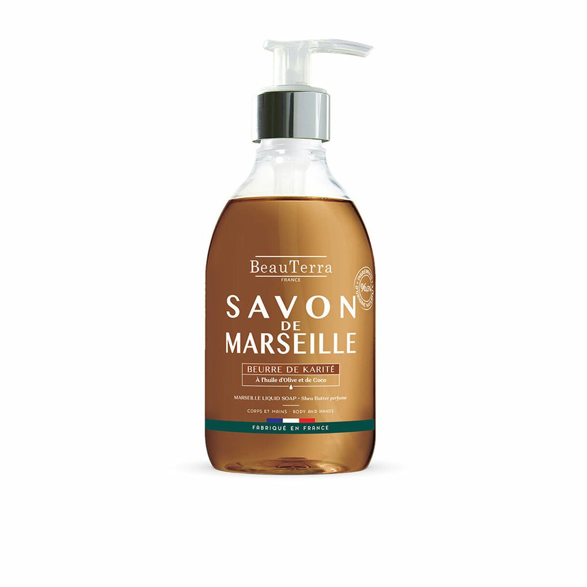 Liquid Soap Beauterra Savon de Marseille 300 ml Shea Butter-0