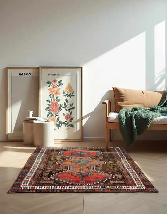 Lori Persian Vintage Hand Knotted Wool Rug - 180 x 120 cm