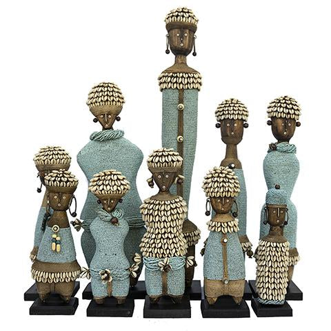 Beaded Namji Doll Light Blue Family 01