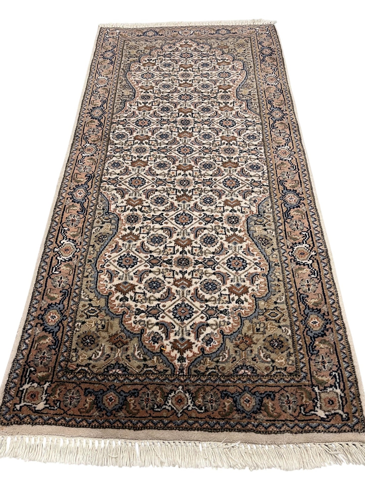 Saruk Persian Vintage Hand Knotted Wool Rug - 145 x 70 cm