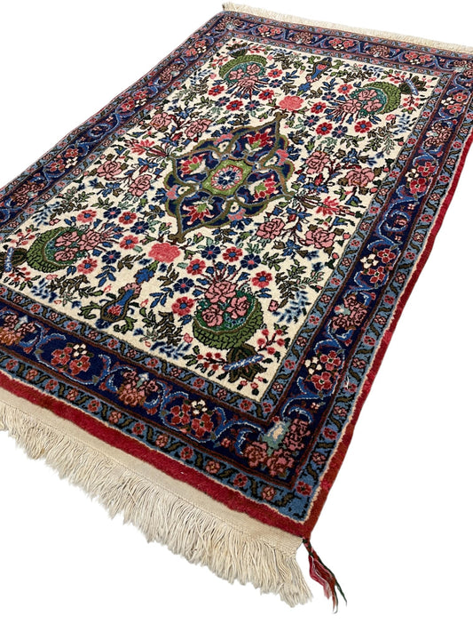 Saruk Persian Vintage Hand Knotted Wool Rug - 120 x 75 cm