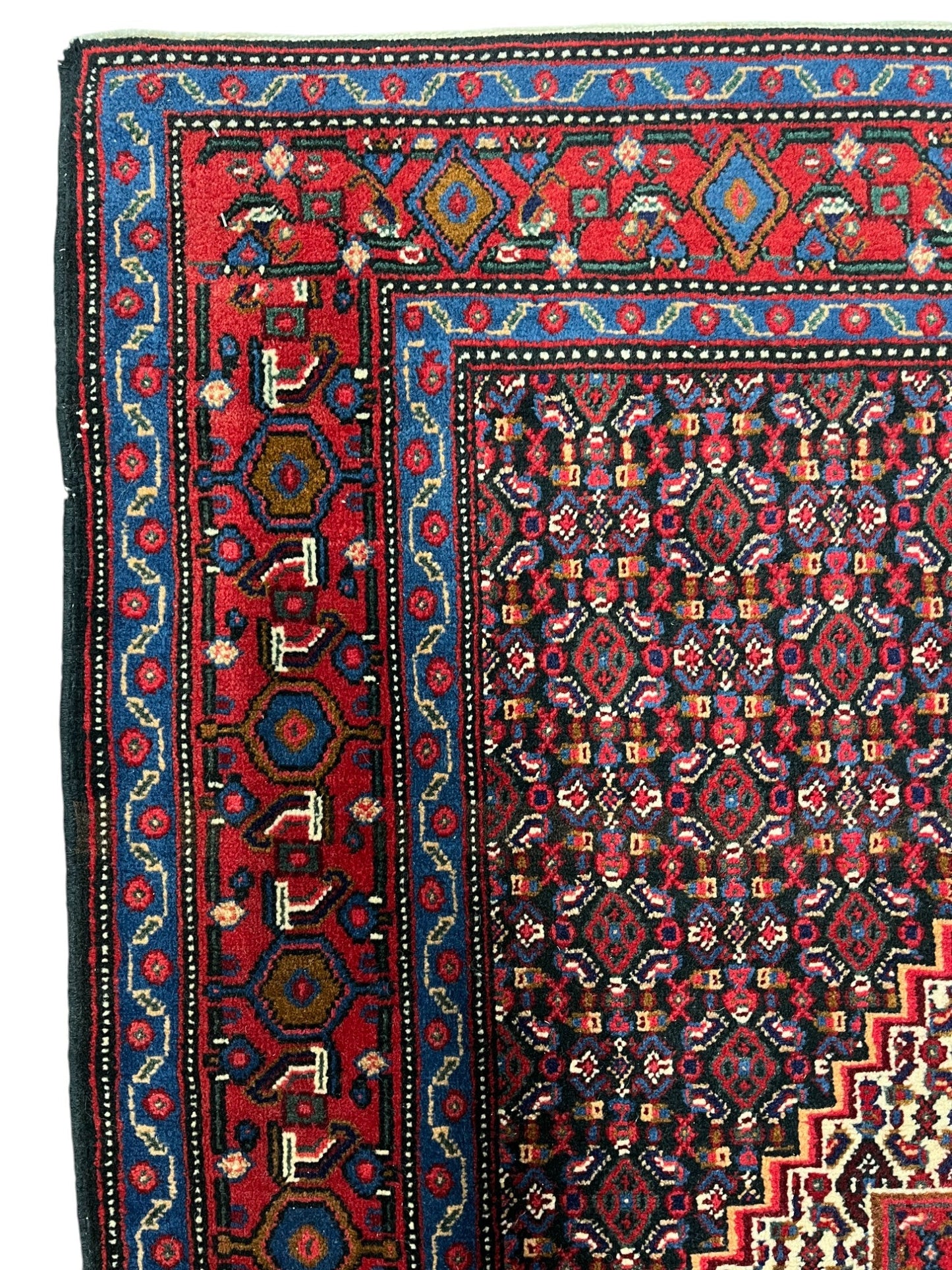 Senneh Persian Vintage Hand Knotted Wool Rug - 160 x 120 cm