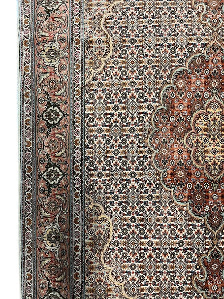 Tabriz Persian Vintage Hand Knotted Wool Rug - 150 x 100 cm
