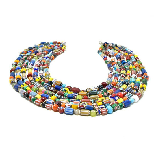Trade Beads Necklace Seven Strand-1