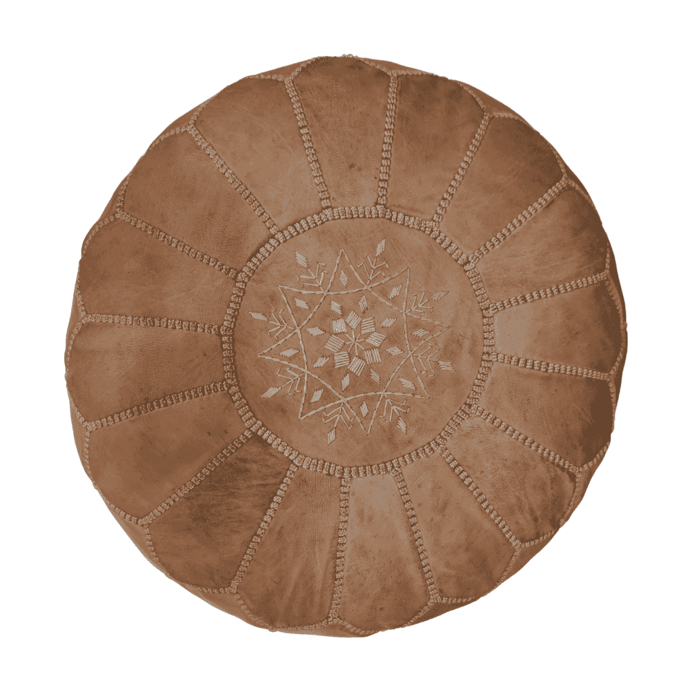 Leather Poufs Lamarocana