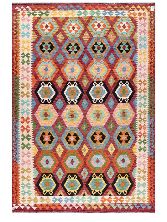 Maimana Afghanistan Kilim Rug - 302 x209 cm