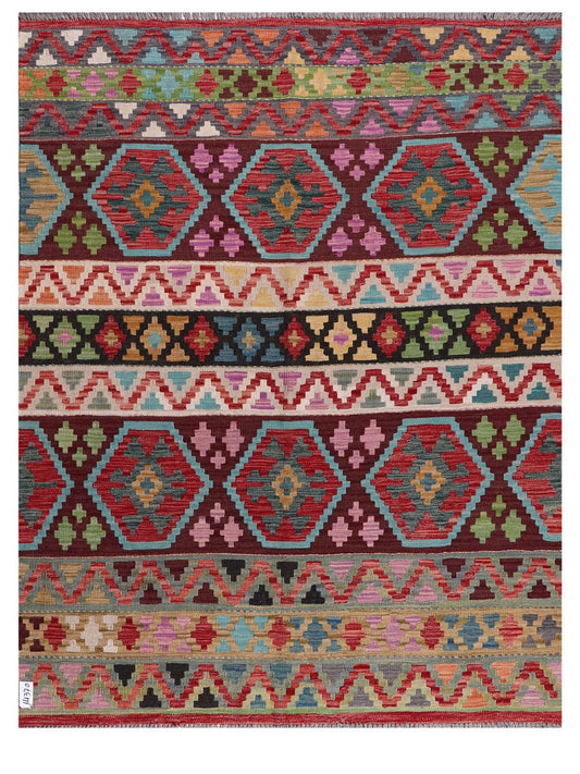 Maimana Afghanistan Kilim Rug - 191 x149 cm