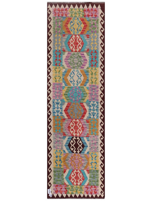 Maimana Afghanistan Kilim Runner - 247 x 74 cm