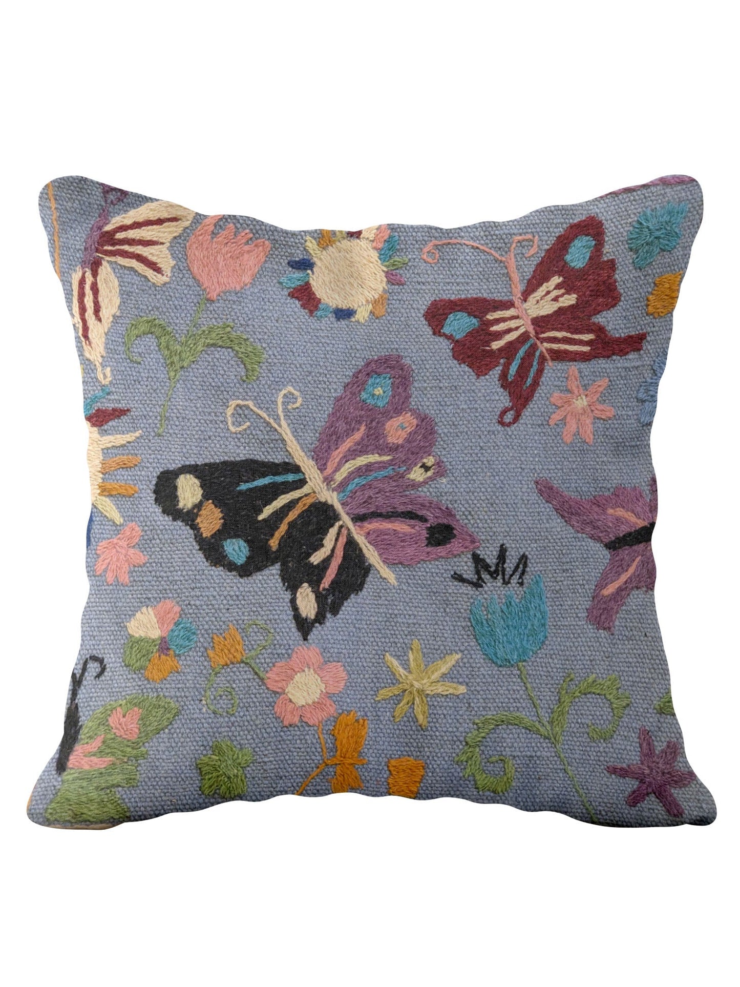 Suzani Hand Embroidered Cushion Cover - 45 x 45 cm