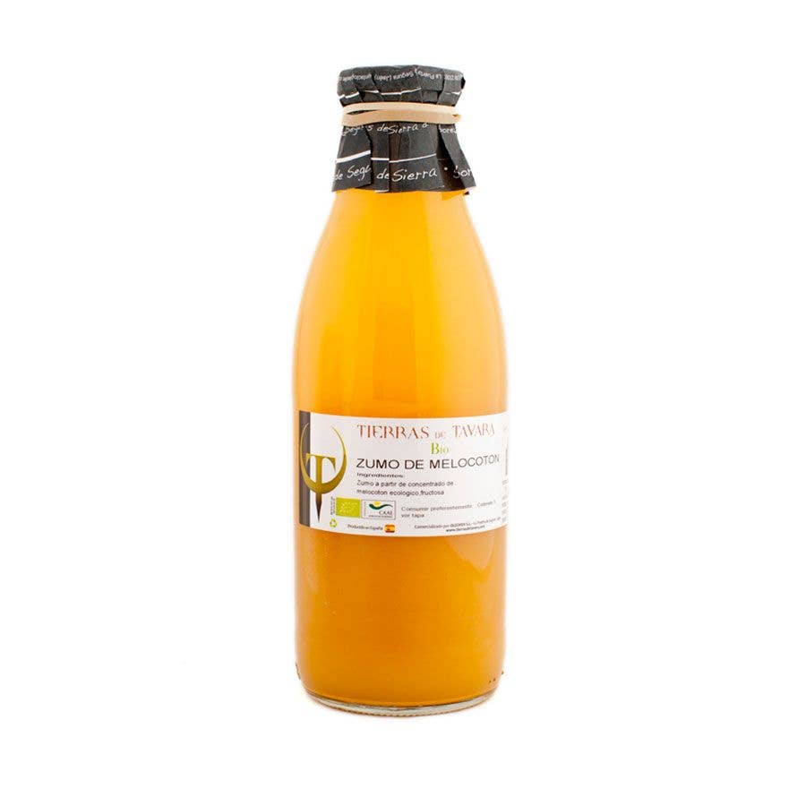 Jugo de melocotón orgánico