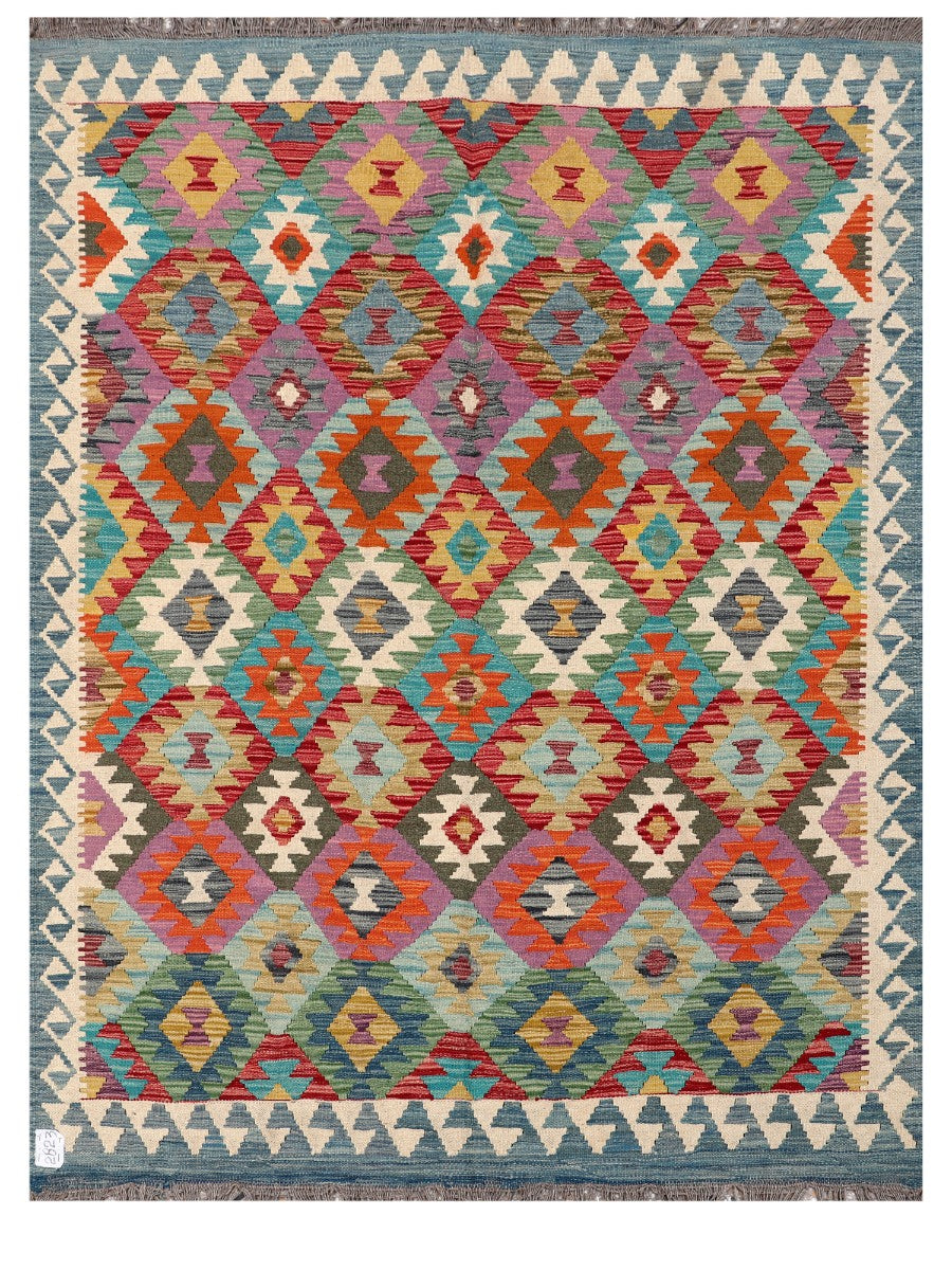 Maimana Afghanistan Kilim Rug - 199 x151 cm