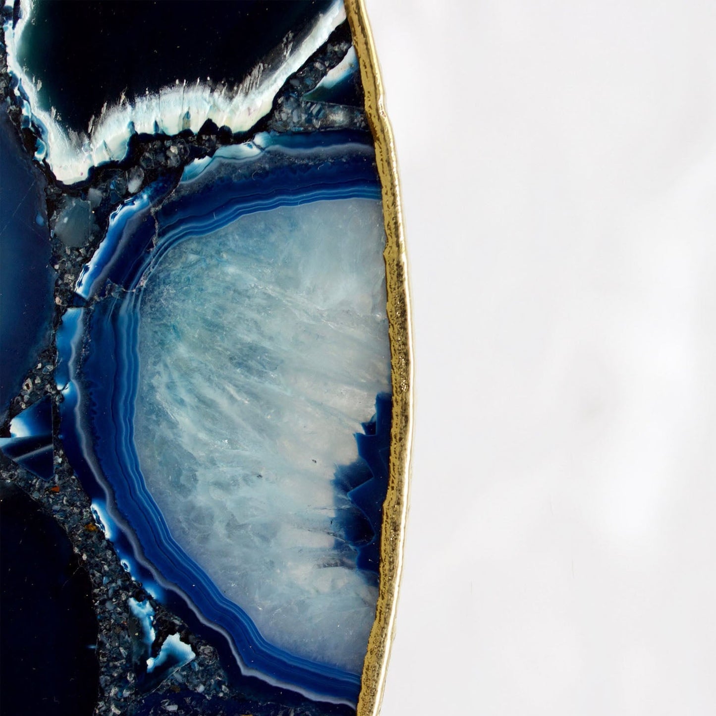 Blue Agate Round Coffee/Side Table