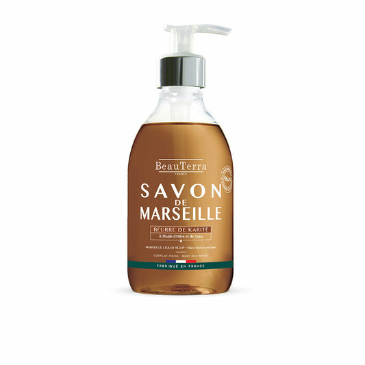 Liquid Soap Beauterra Savon de Marseille 300 ml Shea Butter-0