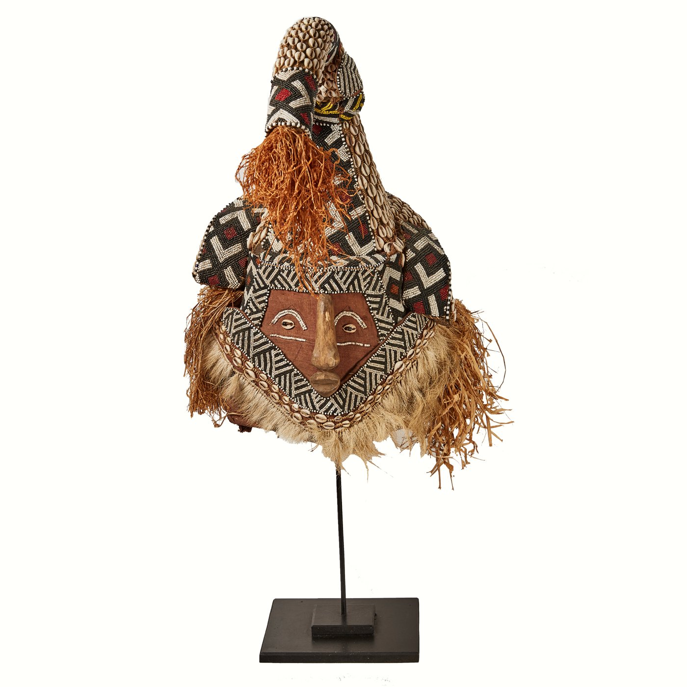 Mukenga Royal Kuba Helmet Mask