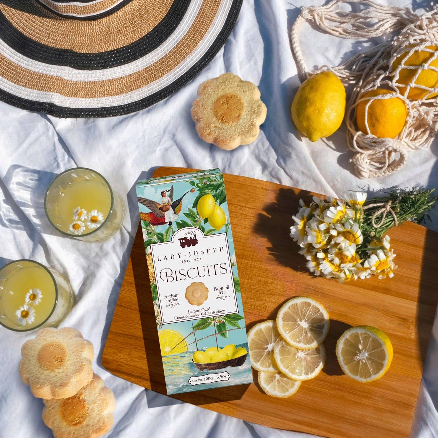 Galletas de crema de limón