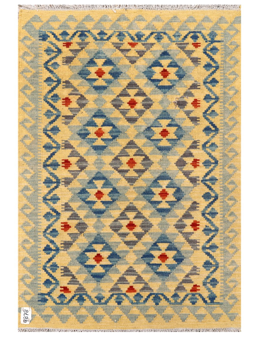 Maimana Afghanistan Kilim Rug - 123 x 84 cm