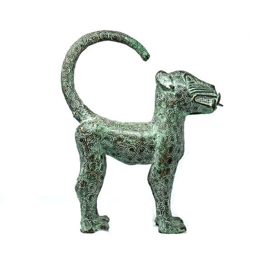 Large Benin Bronze Leopard 01