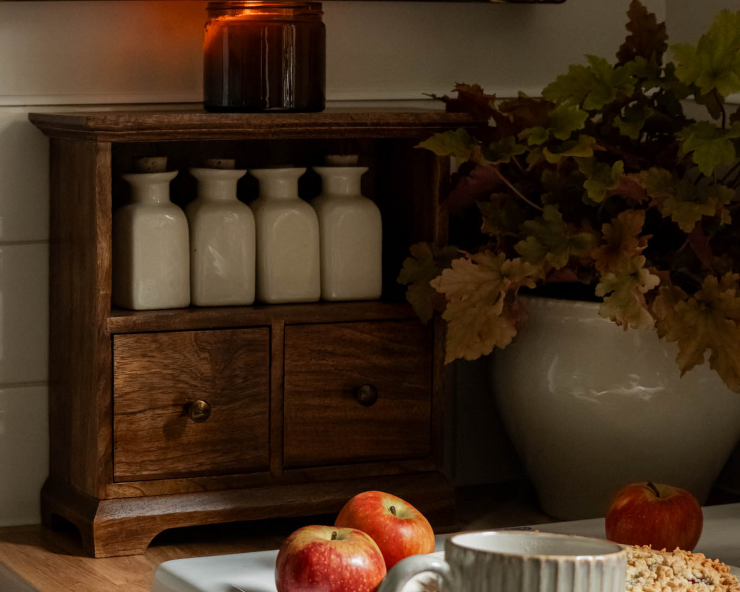 Elise Wooden Cabinet with Drawers