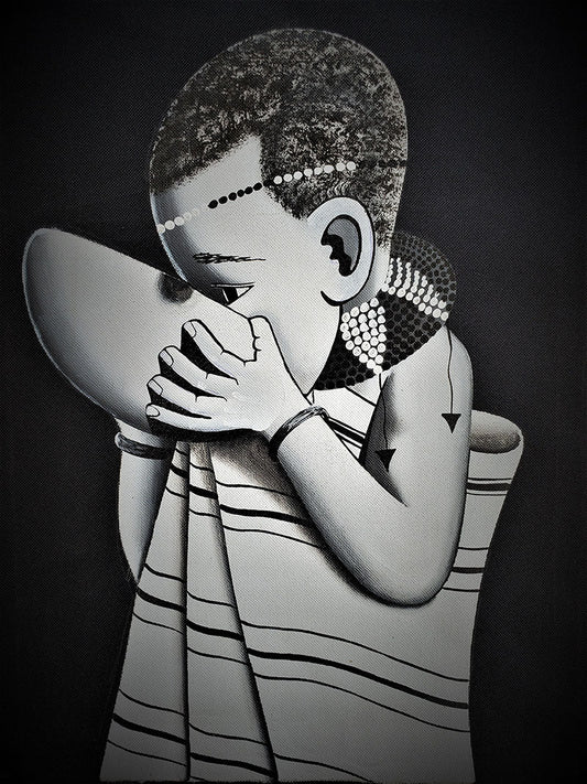 Calabash Child Painting 05 Unframed-0