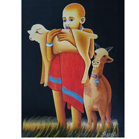 Caring Painting Unframed-0