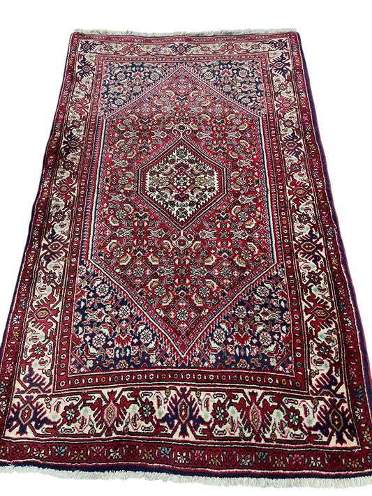 Bidjar Persian  Vintage Hand Knotted Wool Rug - 130 x 80 cm