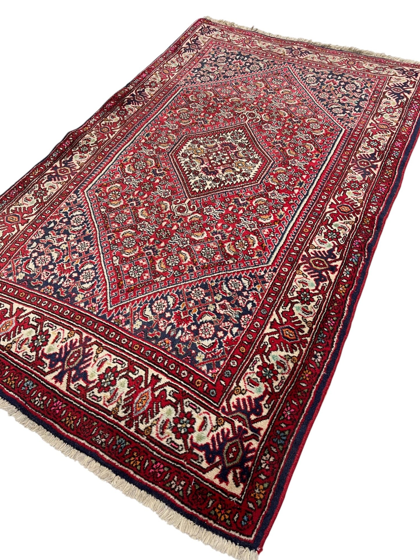 Bidjar Persian  Vintage Hand Knotted Wool Rug - 130 x 80 cm