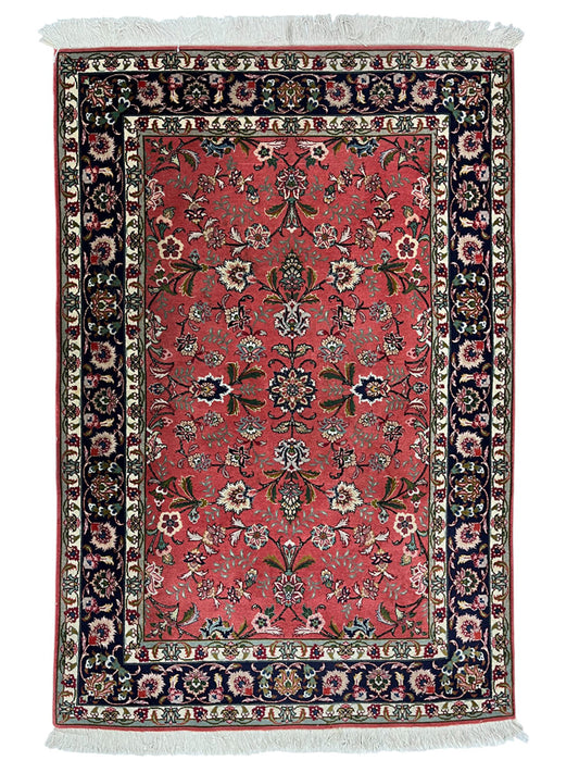 Tabriz Persian Vintage Hand Knotted Wool Rug - 150 x 100 cm