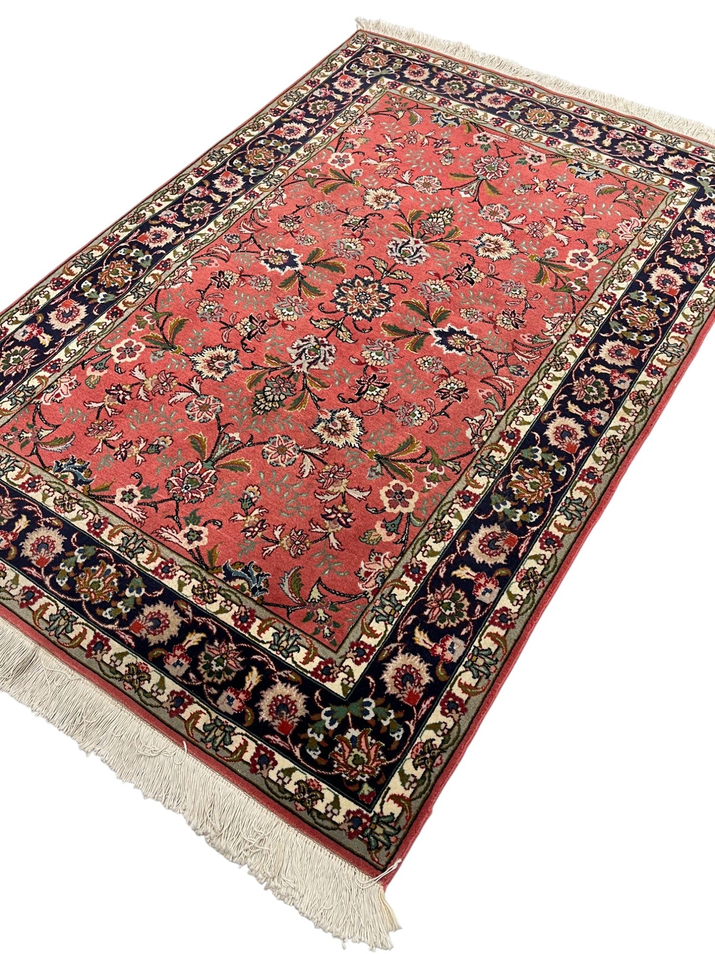 Tabriz Persian Vintage Hand Knotted Wool Rug - 150 x 100 cm