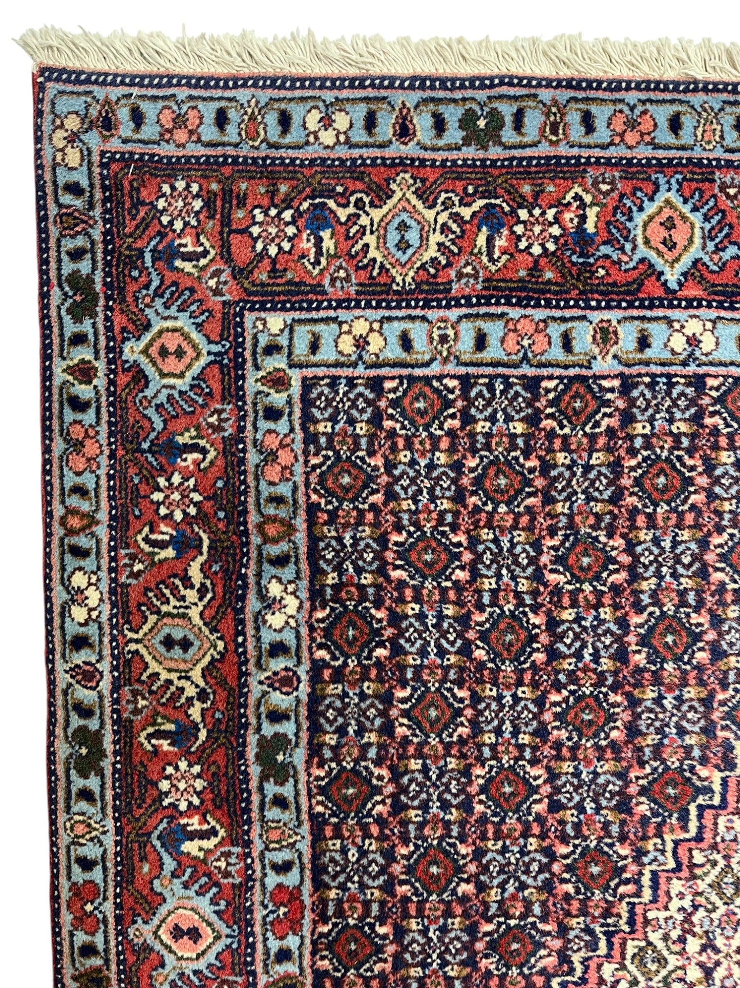 Senneh Persian  Vintage Hand Knotted Wool Rug - 150 x 130 cm