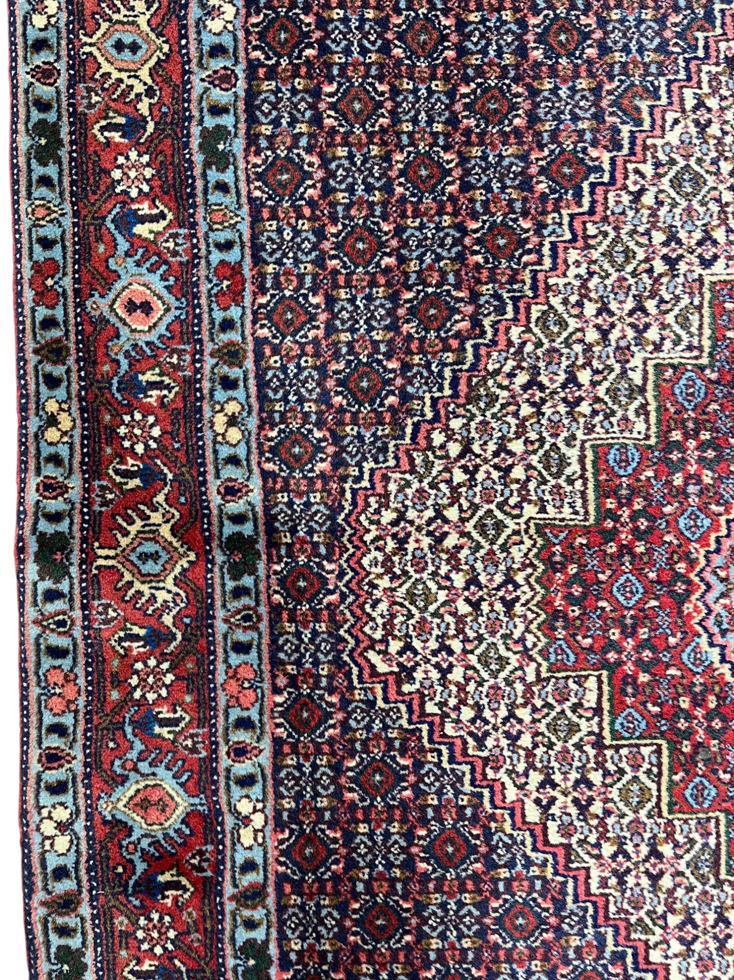 Senneh Persian  Vintage Hand Knotted Wool Rug - 150 x 130 cm
