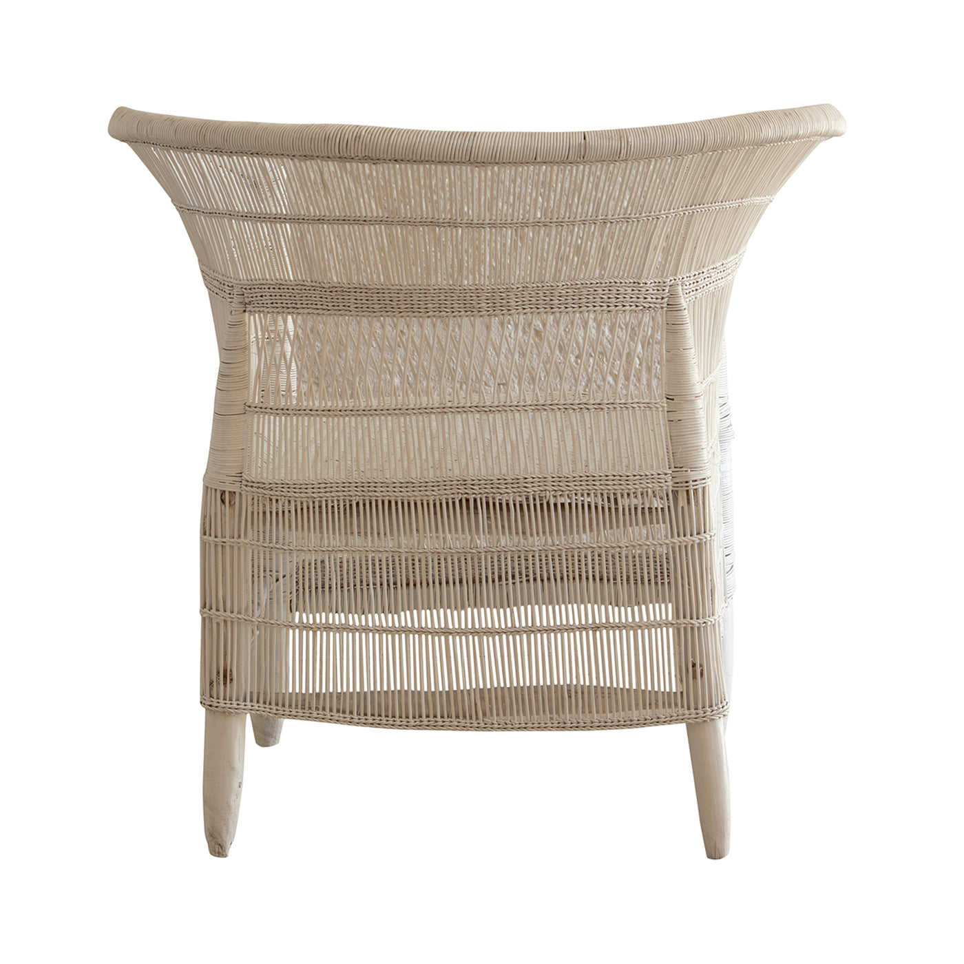 Malawi Cane Chair  | White Handwoven in Malawi