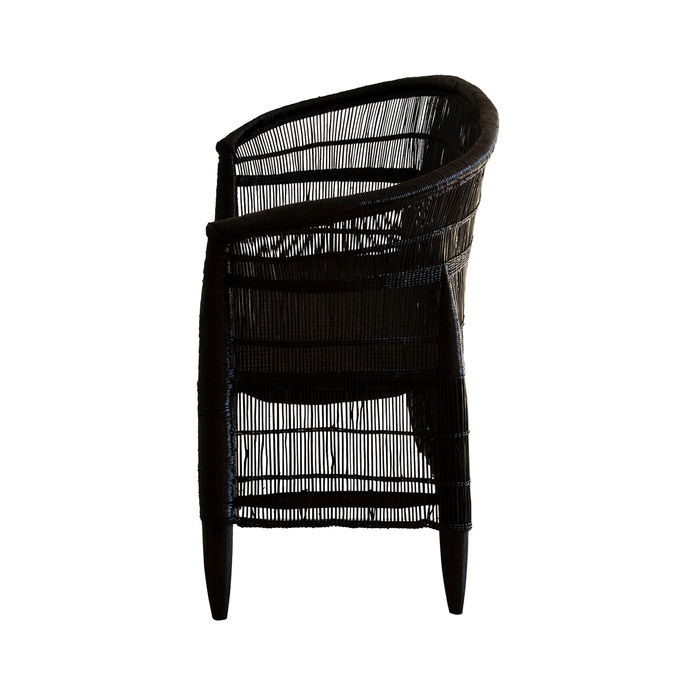 Malawi Cane Chair  | Black Handwoven in Malawi