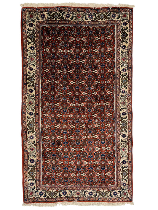 Bidjar Persian Vintage Hand Knotted Wool Rug - 185 x 100 cm
