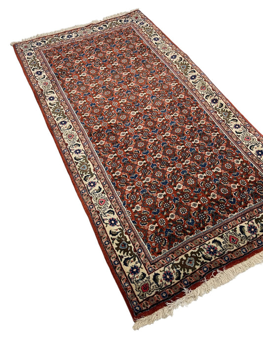 Bidjar Persian Vintage Hand Knotted Wool Rug - 185 x 100 cm