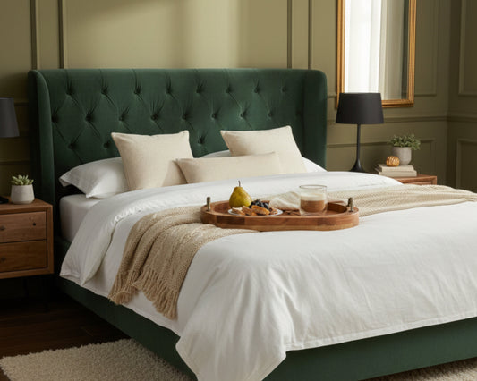 Lyon Wood Oval Serving Tray With Handles