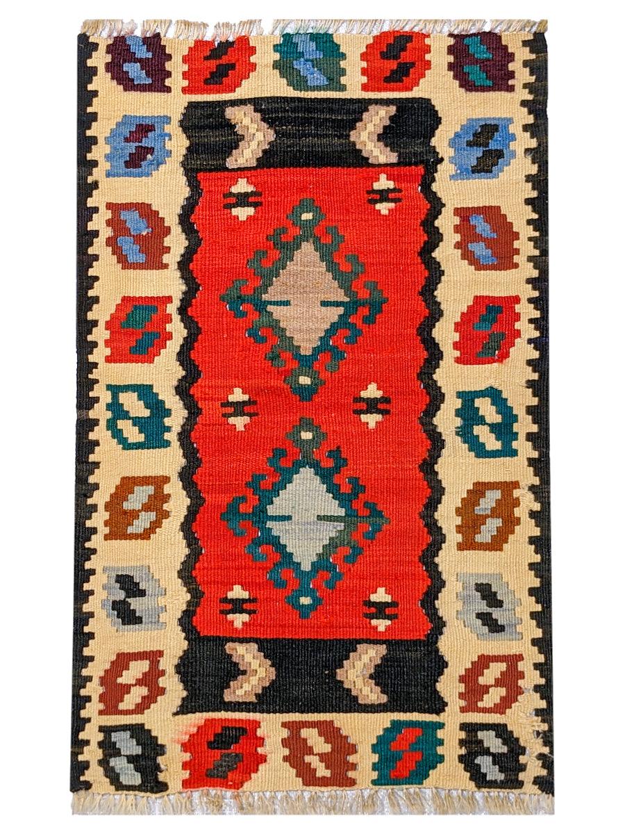 Symphony Flatweave Kilim Runner - 95 x 52 cm-0