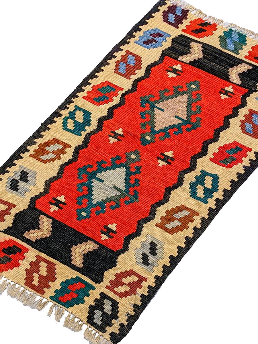 Symphony Flatweave Kilim Runner - 95 x 52 cm-2