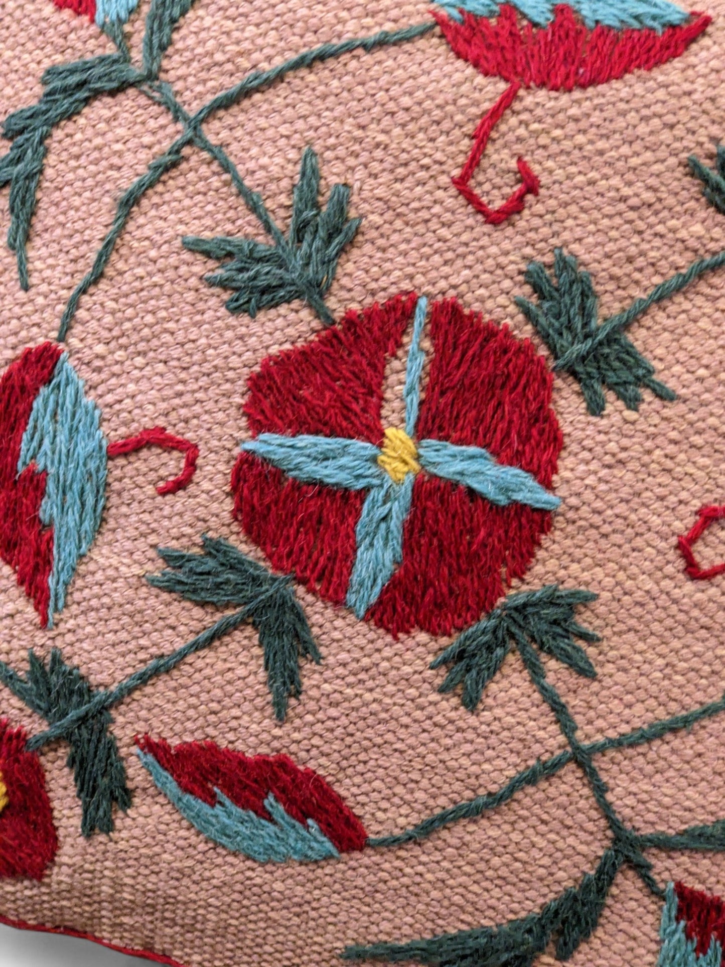 Suzani Hand Embroidered Cushion Cover - 45 x 45 cm