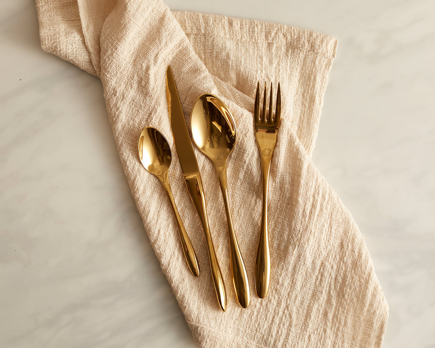 Milan Gold Stainless Steel Cutlery Sets x16/24 pieces