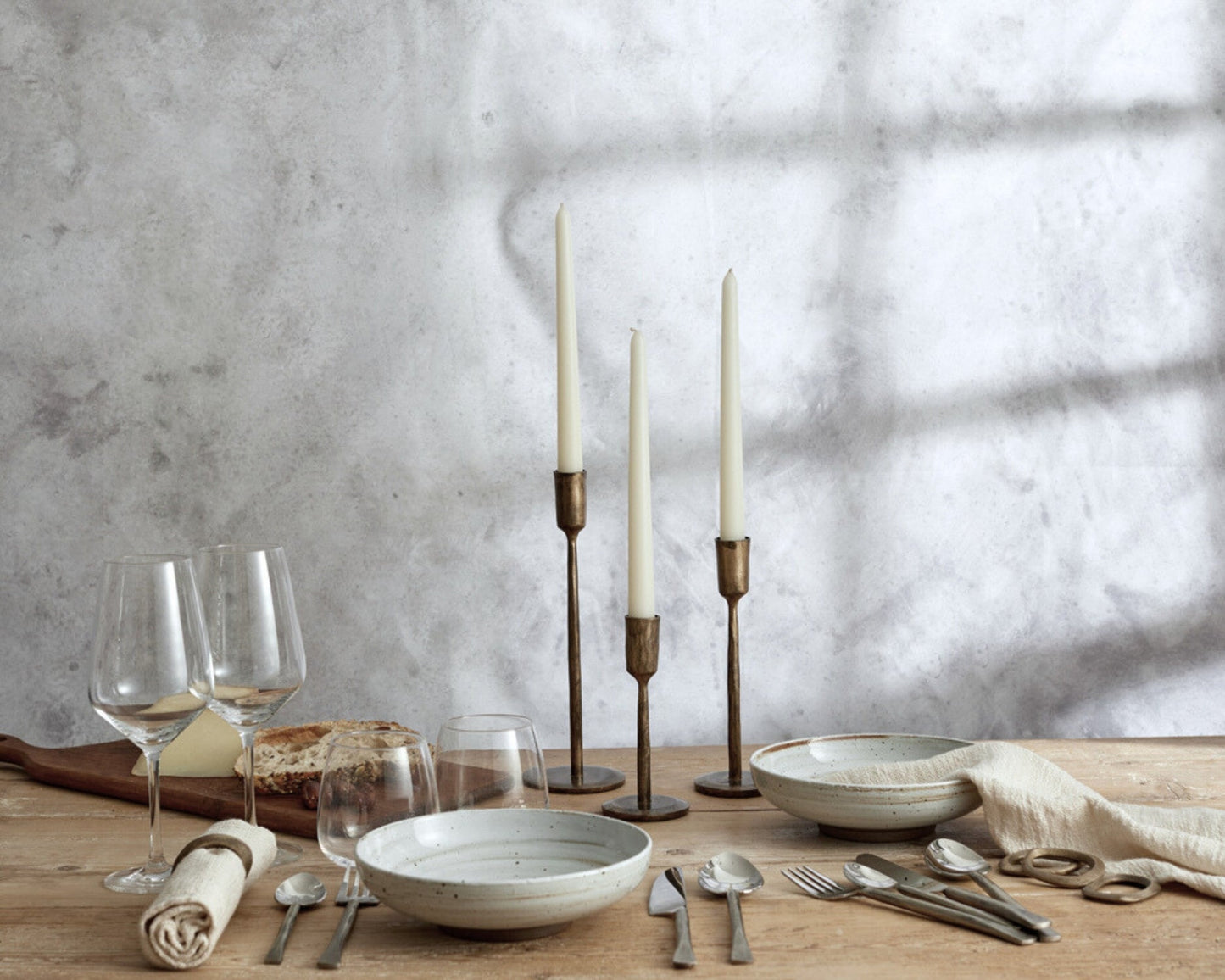 Margo Iron Rustic Candle Holder Set