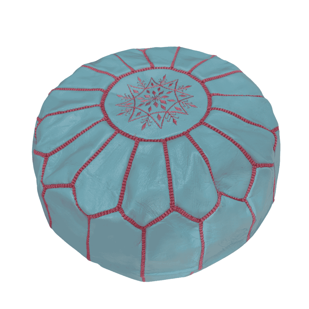 Leather Poufs Lamarocana