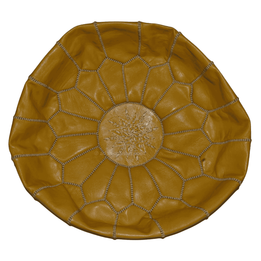 Leather Poufs Lamarocana