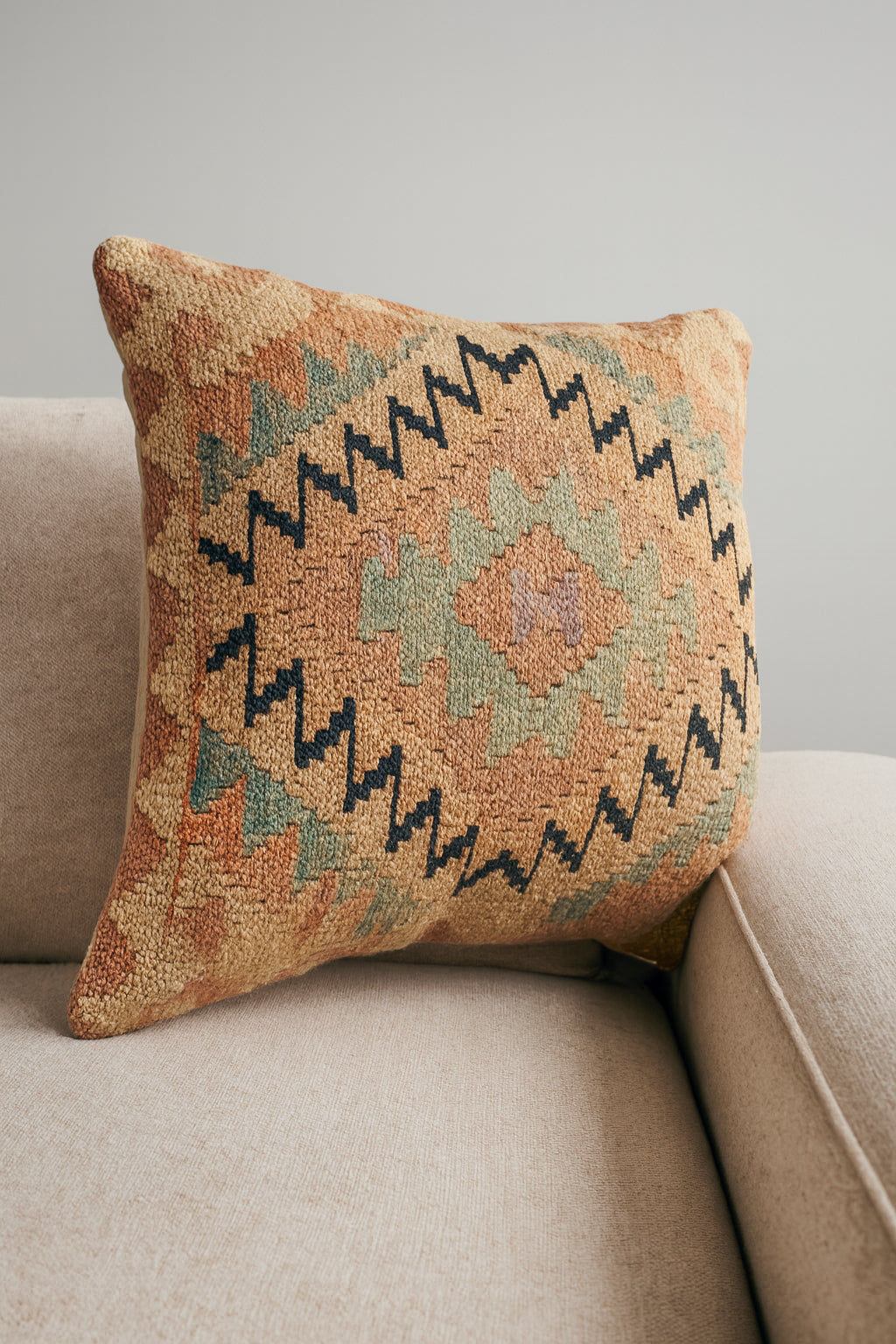 Afghan Kilim Cushion Cover - 45 x 45 cm