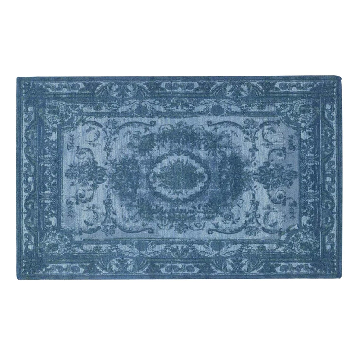 Yazdan - Handcrafted Rug/Carpet | Pure New Zealand Wool | Hand Tufted | High Pile | High Density | Yarn Dyed | Blue