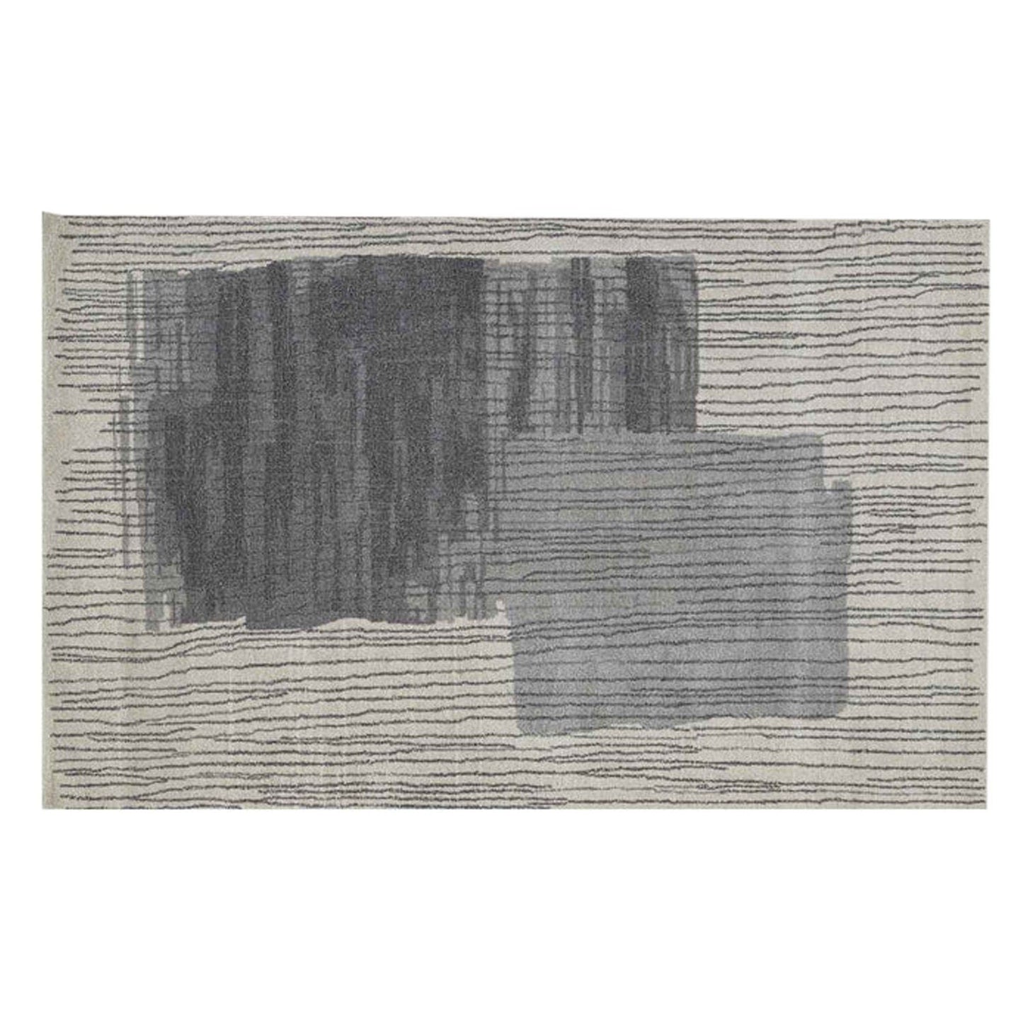 Gris ardoise - Tapis artisanal | Pure laine de Nouvelle-Zélande | Tufté à la main | Poils longs | Haute densité | Teint en fil