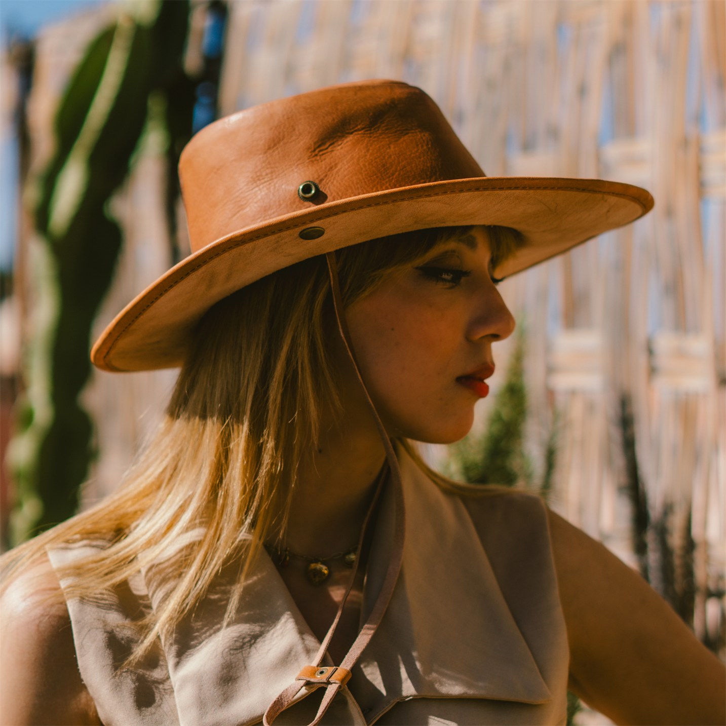 Leather Hat Chevalier